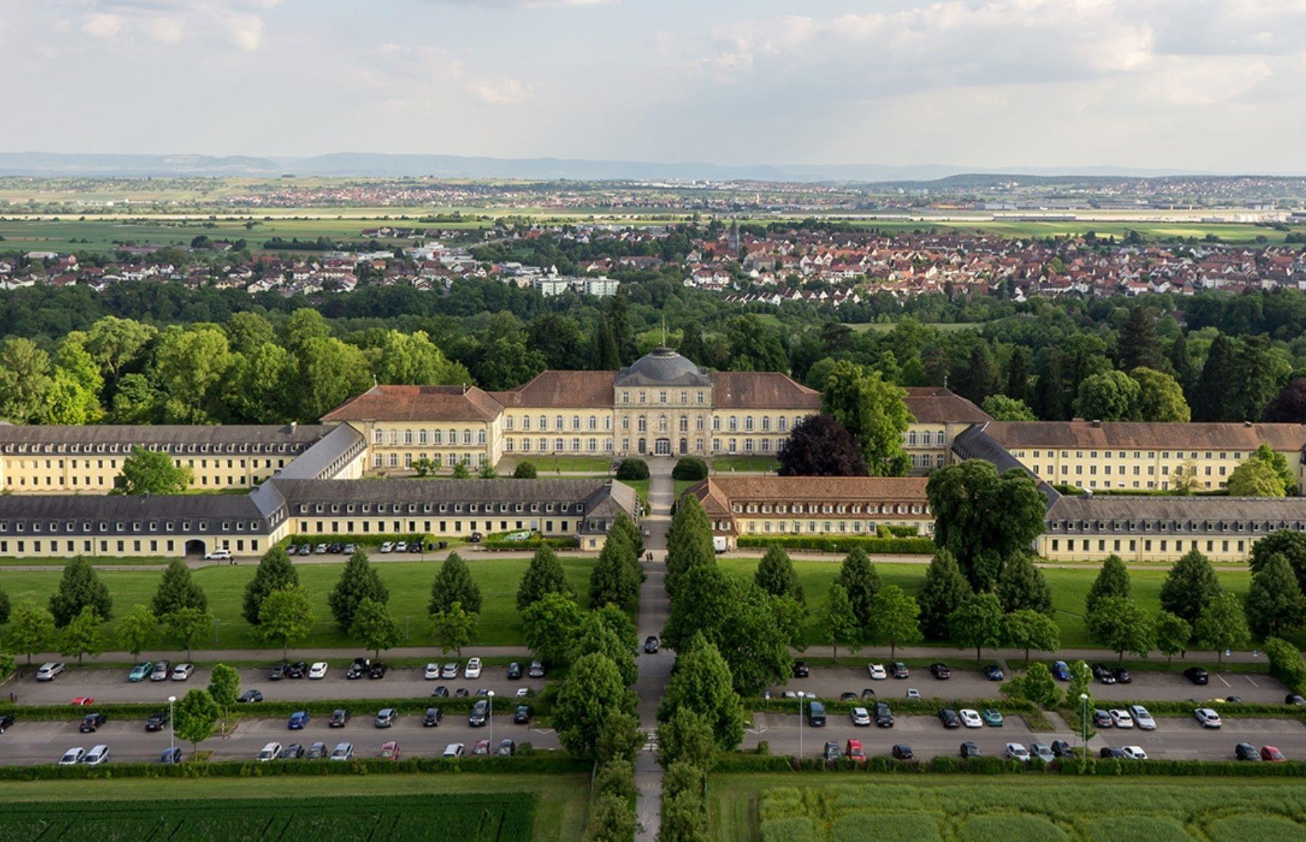 <p>Akin to a noble palace, the <a href="https://www.uni-hohenheim.de/en">University of Hohenheim</a> is located to the south of Stuttgart and dates back to 1818. Awe-inspiring in terms of size and grandeur, the property also has a poignant history. In the 1940s, during the Second World War, around 250 people were deported to Hohenheim for forced labor. Today, a memorial sculpture can be found on university grounds, commemorating those that suffered and lost their lives during the Nazi regime.</p>