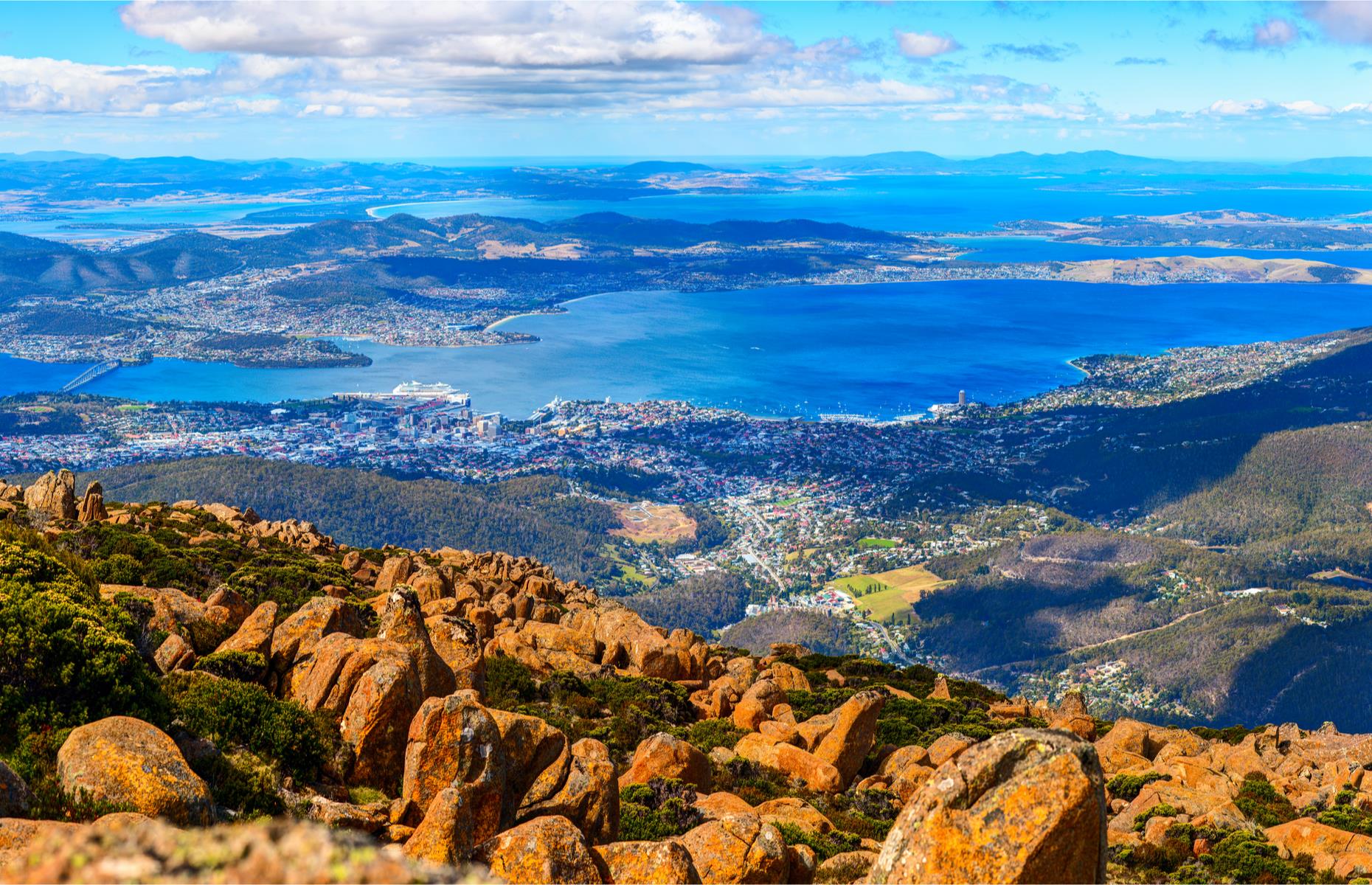 <p>Hobart, Australia’s southernmost capital, has plenty to entertain – <a href="https://mona.net.au/">Mona</a> museum is a wonder both inside and out (it’s free for Tasmanians and under 12s, but you do have to pre-book), as is atmospheric wharf area Salamanca, with its heritage buildings and markets, and the <a href="https://www.tmag.tas.gov.au/">Tasmanian Museum and Art Gallery</a> (completely free to enter). But for the best views in town, take a walk up or around the bush tracks on Mount Wellington, which looms atmospherically over the city of Hobart and the River Derwent.</p>