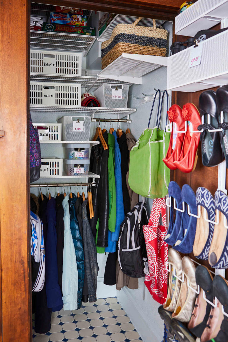 Coat Closet Organization Ideas to Make Running Out the Door Easy