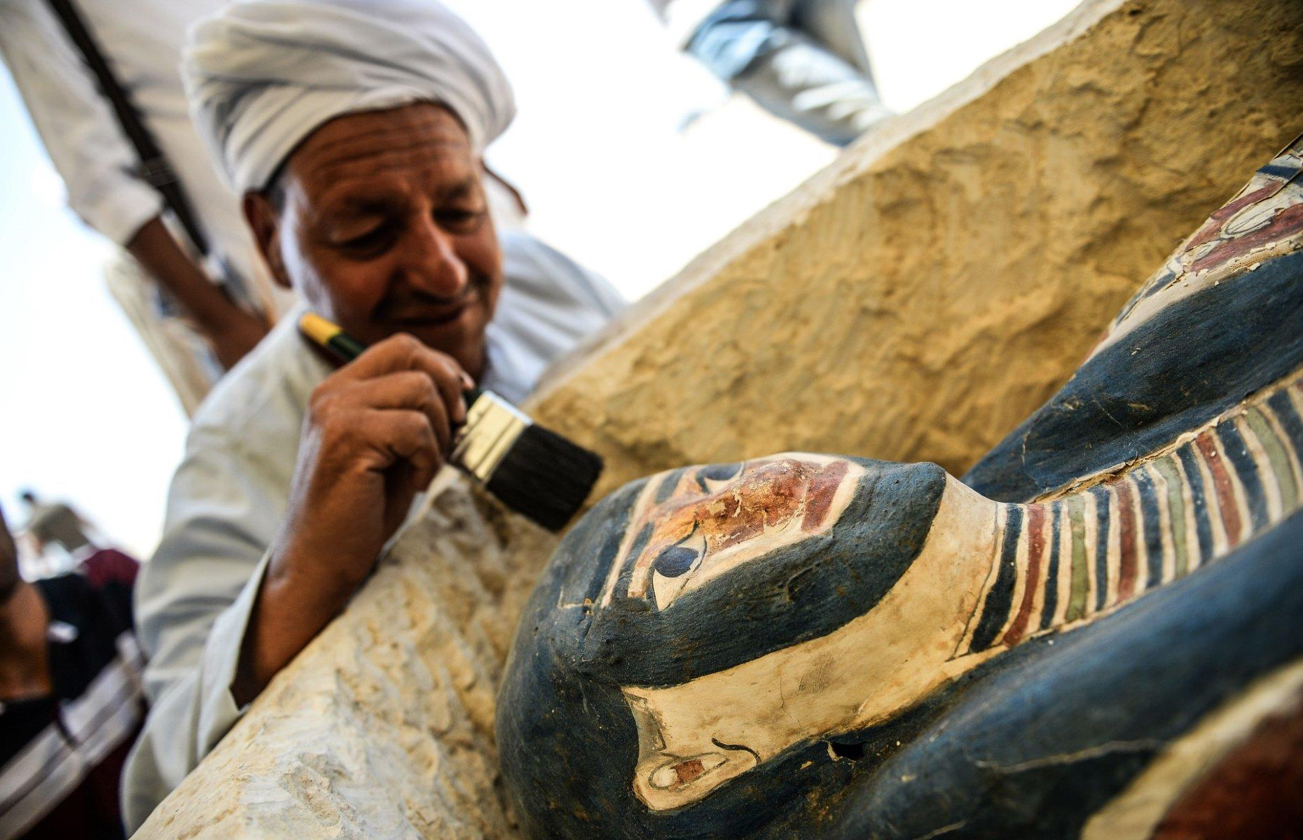 <p>In 2019, a number of mummies were located in and around the Bent Pyramid. Most of the mummies were in excellent condition, having been preserved inside stone, clay and wooden sarcophagi. The finds also included a number of funerary masks, all of which dated to the Late Period (664-332 BC) – much later than Sneferu’s 25th century BC reign. The Late Period is widely considered one of the last eras of true Egyptian rule before the Persians invaded around 525 BC.</p>