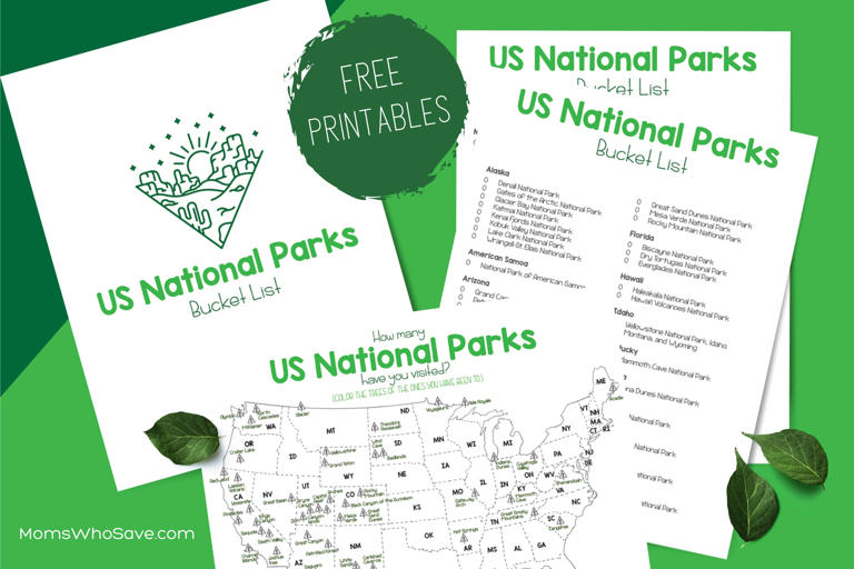 Us National Parks Checklist, Map, & Free Printable Bucket List