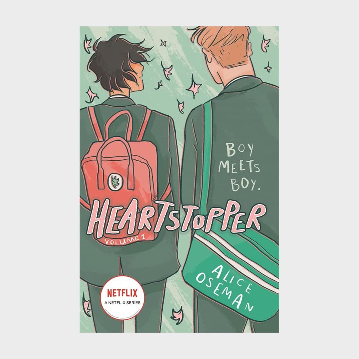<p class=""><strong>Series starter: </strong><a href="https://www.amazon.com/Heartstopper-One-Alice-Oseman/dp/1444951386/" rel="noopener noreferrer"><em>Heartstopper Vol. 1</em></a></p> <p class=""><strong>What you're in for: </strong>A wholesome <a href="https://www.rd.com/list/best-books-for-teens/" rel="noopener noreferrer">YA graphic novel</a> filled with the heart-pounding exploration of falling in love for the first time</p> <p>If you're looking for <a href="https://www.rd.com/list/feel-good-books/" rel="noopener noreferrer">feel-good books</a>, look no further than Alice Oseman's <em>Heartstopper</em> graphic novels. This sweet YA romance book series follows shy, sensitive Charlie and amiable, rugby-loving Nick. The two boys navigate high school friendships, bullies and family, all while discovering a hint of a spark that's growing between them. The problem? Charlie is out, but Nick is still discovering his sexuality. Oseman has written four books in her <em>Heartstopper</em> book series, and the first was adapted into a hit Netflix TV series.</p> <p class="listicle-page__cta-button-shop"><a class="shop-btn" href="https://www.amazon.com/Heartstopper-One-Alice-Oseman/dp/1444951386/">Shop Now</a></p>