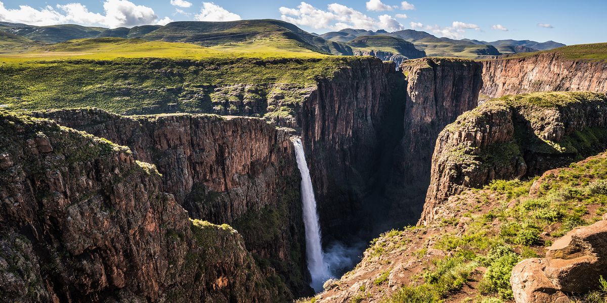 <p><a class="body-btn-link" href="https://www.travellesotho.com/places-to-visit/maletsunyane-falls-semonkong/">BOOK NOW</a></p><p>Though not as well known as some of the world's other top waterfalls, <a href="https://go.redirectingat.com?id=74968X1553576&url=https%3A%2F%2Fwww.tripadvisor.com%2FAttraction_Review-g1833293-d8366586-Reviews-Maletsunyane_Falls-Semonkong_Maseru_District.html&sref=https%3A%2F%2Fwww.popularmechanics.com%2Fadventure%2Foutdoors%2Fg42721292%2Fmost-beautiful-waterfalls-in-the-world%2F">Maletsunyane Falls</a>, in Lesotho in southern Africa, is just as stunning. This 630-foot-tall single cascade, surrounded by cliffs, empties into a prehistoric gorge.</p><p>Explore the falls and a neighboring village with a local guide during this full-day <a href="https://www.travellesotho.com/places-to-visit/maletsunyane-falls-semonkong/">excursion</a>.</p>