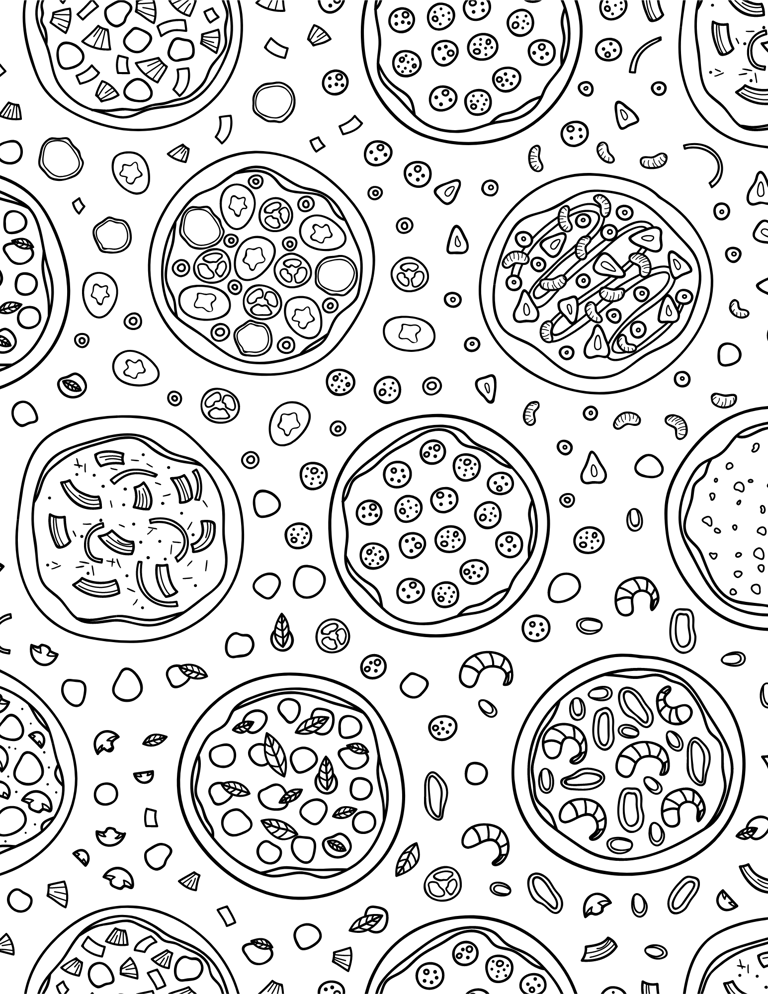 9 Perfect Pizza Coloring Pages