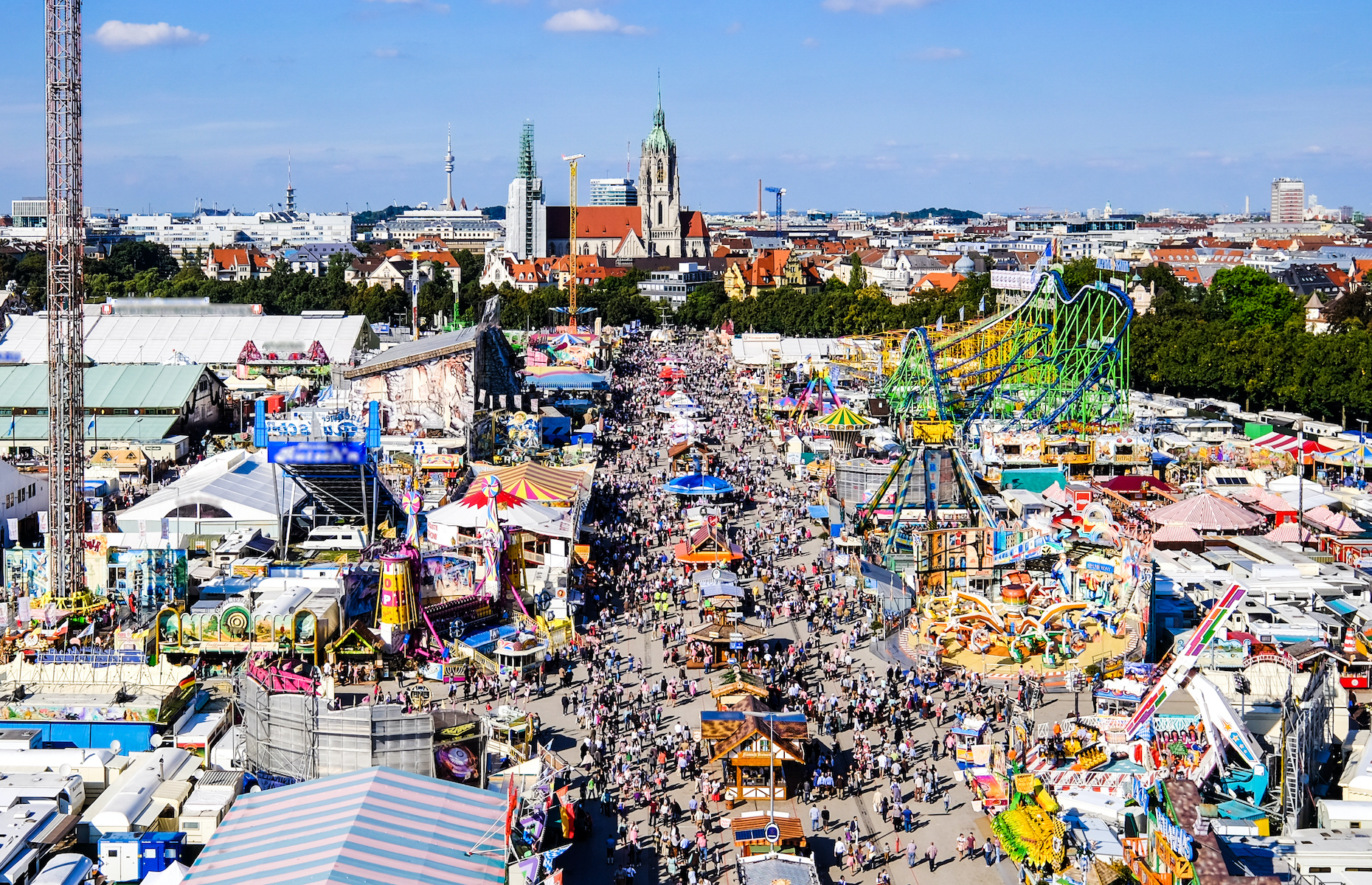 <p>Forget the rinky-dink Oktoberfest celebrations thrown at your local pub—to get the real experience, you need to book a flight to Munich. The good news is that you can get into Oktoberfest <a href="https://www.oktoberfest.de/en/information/service-for-visitors/does-it-cost-money-to-go-into-oktoberfest">for free</a>, but the costs simply go up from there, as the price of food and drinks at the festival can be quite high. For example, the <a href="https://www.nomadicmatt.com/travel-blogs/how-to-survive-oktoberfest/">typical</a> price of beer is around $14 and meals can be upwards of $20, so factor that into your budget if you want to make the most of the festival’s offerings.</p>