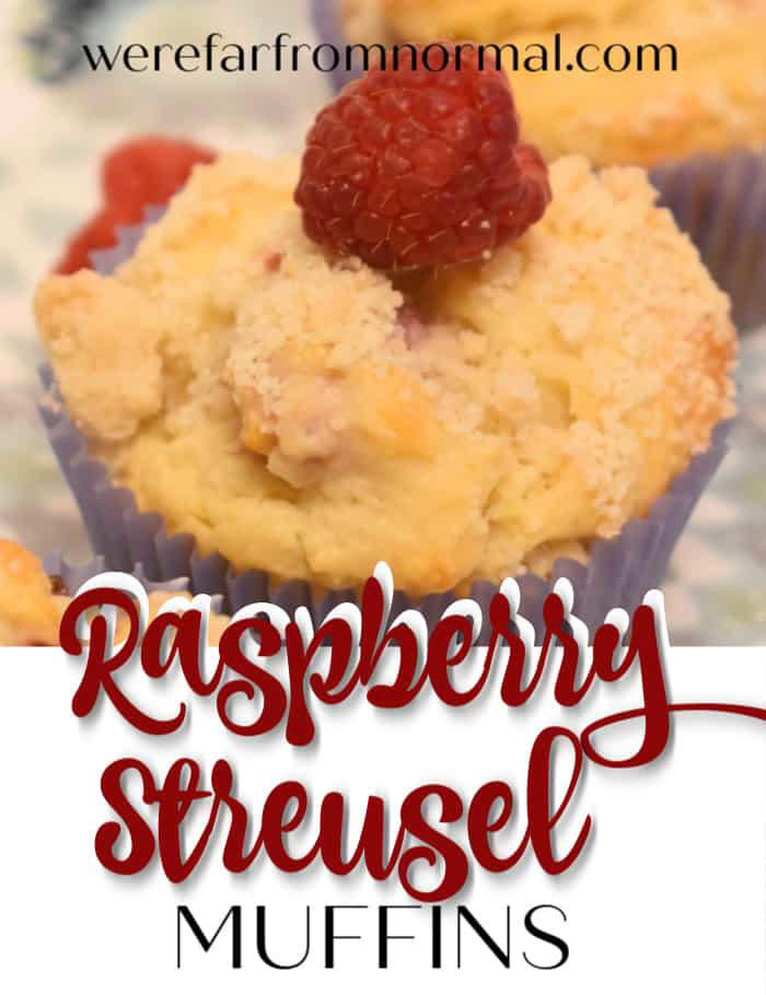 Bakery Style Raspberry Streusel Muffins