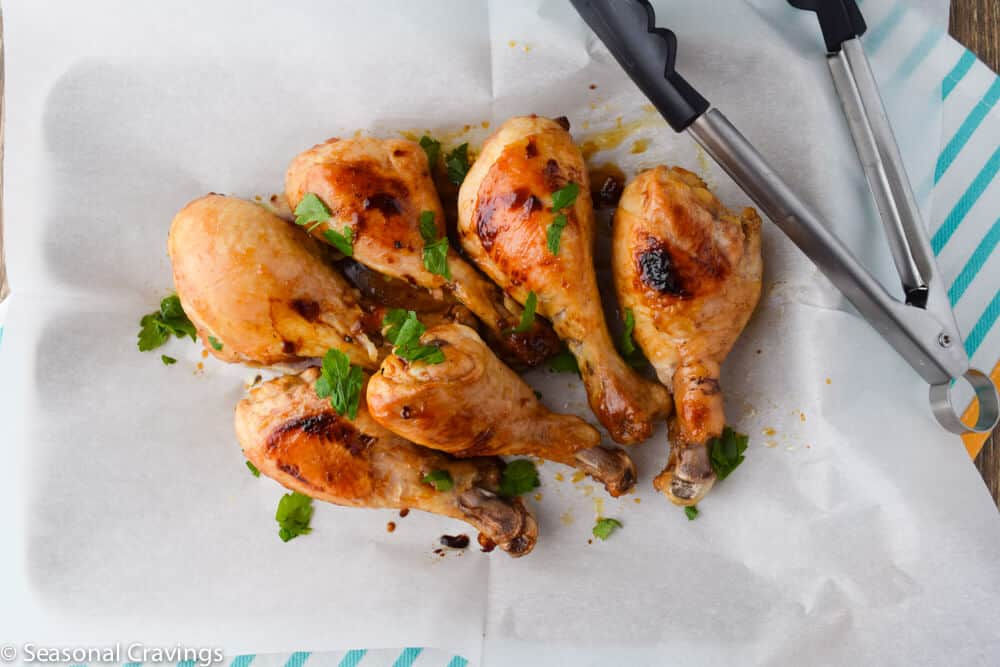 <p>These Easiest Five Ingredient Chicken Drumsticks are the bomb! Gluten free, healthy, easy to prepare, and made with pantry staples. It'll leave you hoping you have enough leftovers for the next day - it's that good! <a href="https://www.seasonalcravings.com/easiest-five-ingredient-chicken-drumsticks/">Get the recipe</a>.</p>