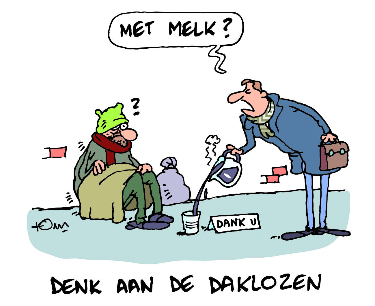 Zelfs daklozen verdienen een warme kerst