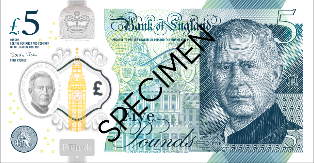 <p>On Dec. 20, 2022, the Bank of England unveiled new banknotes featuring King Charles III that will begin to replace the country's paper currency that featured the face of his late mother, Queen Elizabeth II. According to the Bank of England, the new money will enter circulation by mid-2024 and currency featuring both sovereigns will be in circulation at the same time. "The new banknotes will only be printed to replace those that are worn and to meet any overall increase in demand for banknotes. Our approach is in line with guidance from the Royal Household, to minimise the environmental and financial impact of this change," the Bank explained. The four new designs -- for £5, £10, £20 and £50 notes -- feature a main portrait of Charles on the front and a smaller cameo inside a see-through security window. Other famous Brits on the U.K.'s money include former Prime Minister Sir Winston Churchill, author Jane Austen, painter J.M.W. Turner and mathematician Alan Turing, People magazine reported. Though British and English monarchs' faces have appeared on coins for more than 1,000 years, Charles is only the second sovereign to appear on a Bank of England paper note; his mother, the first, made her paper money debut in 1960.</p>
