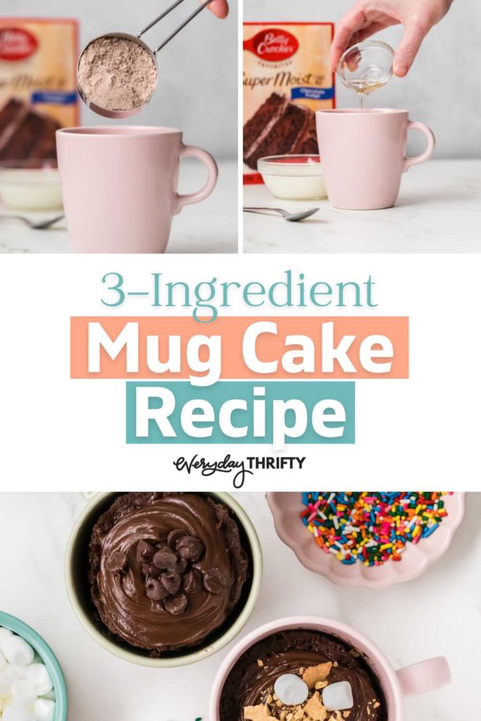 Microwaveable 3Ingredient Cake Mix Mug Cake Recipe
