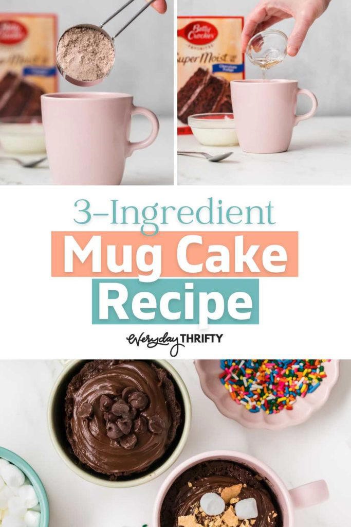 Microwaveable 3-Ingredient Cake Mix Mug Cake Recipe