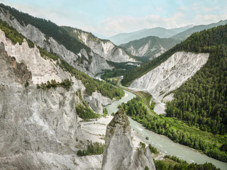 See The Alps Through Panoramic Glass On A Scenic Train In Switzerland