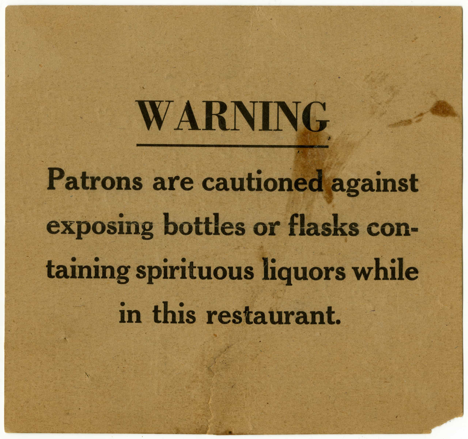 Prohibition America's era of abstinence