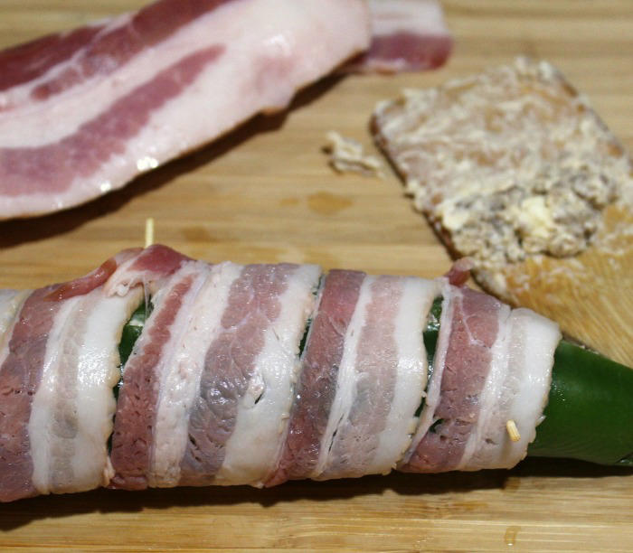 Grilled Bacon Wrapped Stuffed Anaheim Peppers!