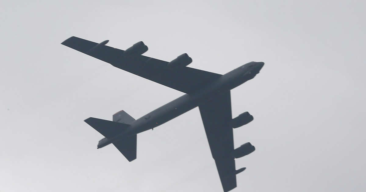 Why did the US fly a B-52 strategic bomber over South Korea in late December?