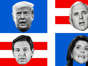 Donald Trump, Mike Pence, Ron DeSantis, Nikki Haley