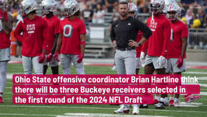 OSU OC Brian Hartline says three Buckeye receivers in the first round of ‘24 NFL Draft