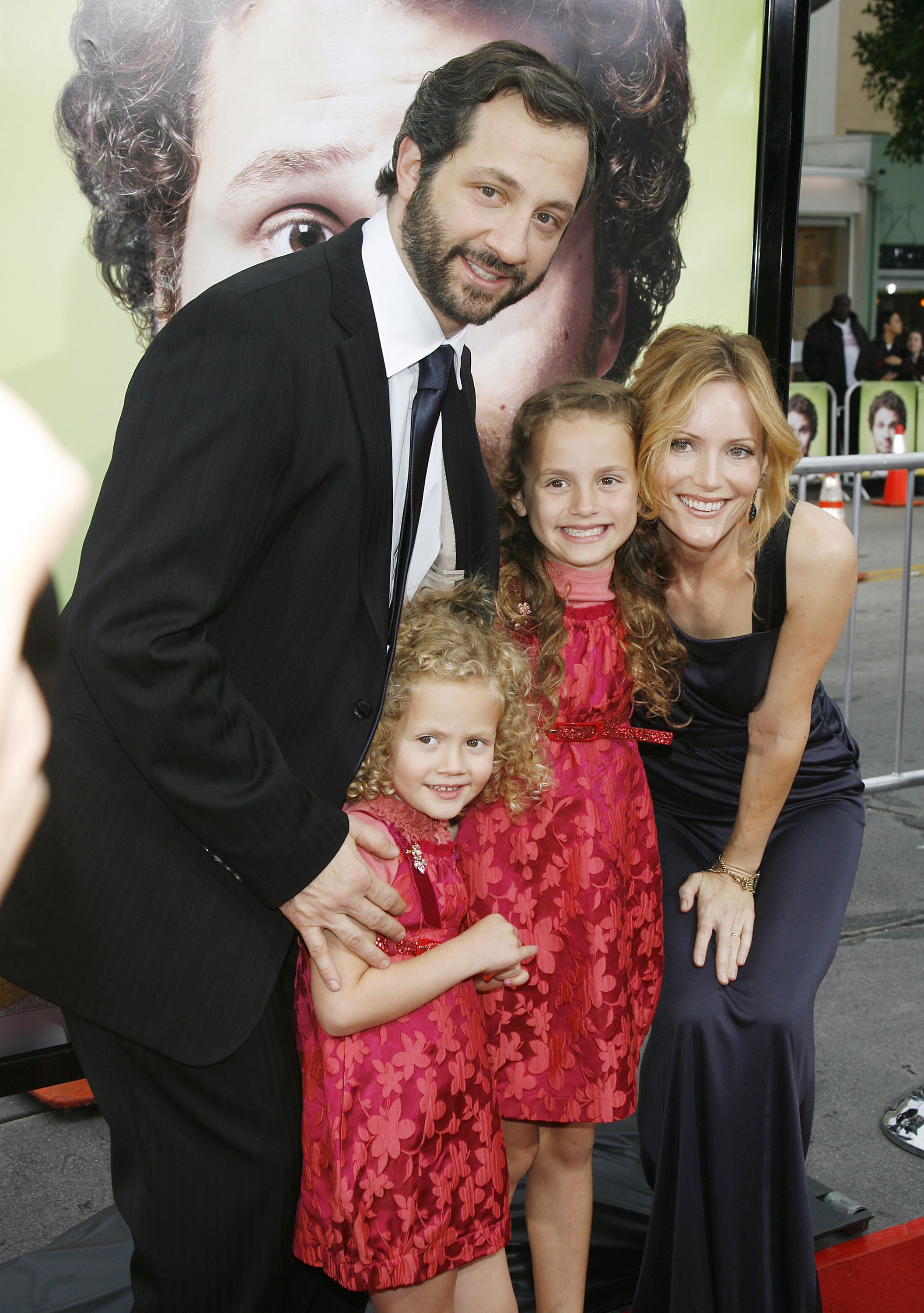 <p><span>Filmmaker Judd Apatow and actress Leslie Mann brought their daughters, a then 4-year-old Iris and a then-9-year-old Maude to the premiere of his movie "Knocked Up" in Los Angeles on May 21, 2007. Keep reading to see the girls as adults...</span></p>