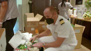 World's Most Expensive Cruise Ship: Crew unbox $7000 flowers