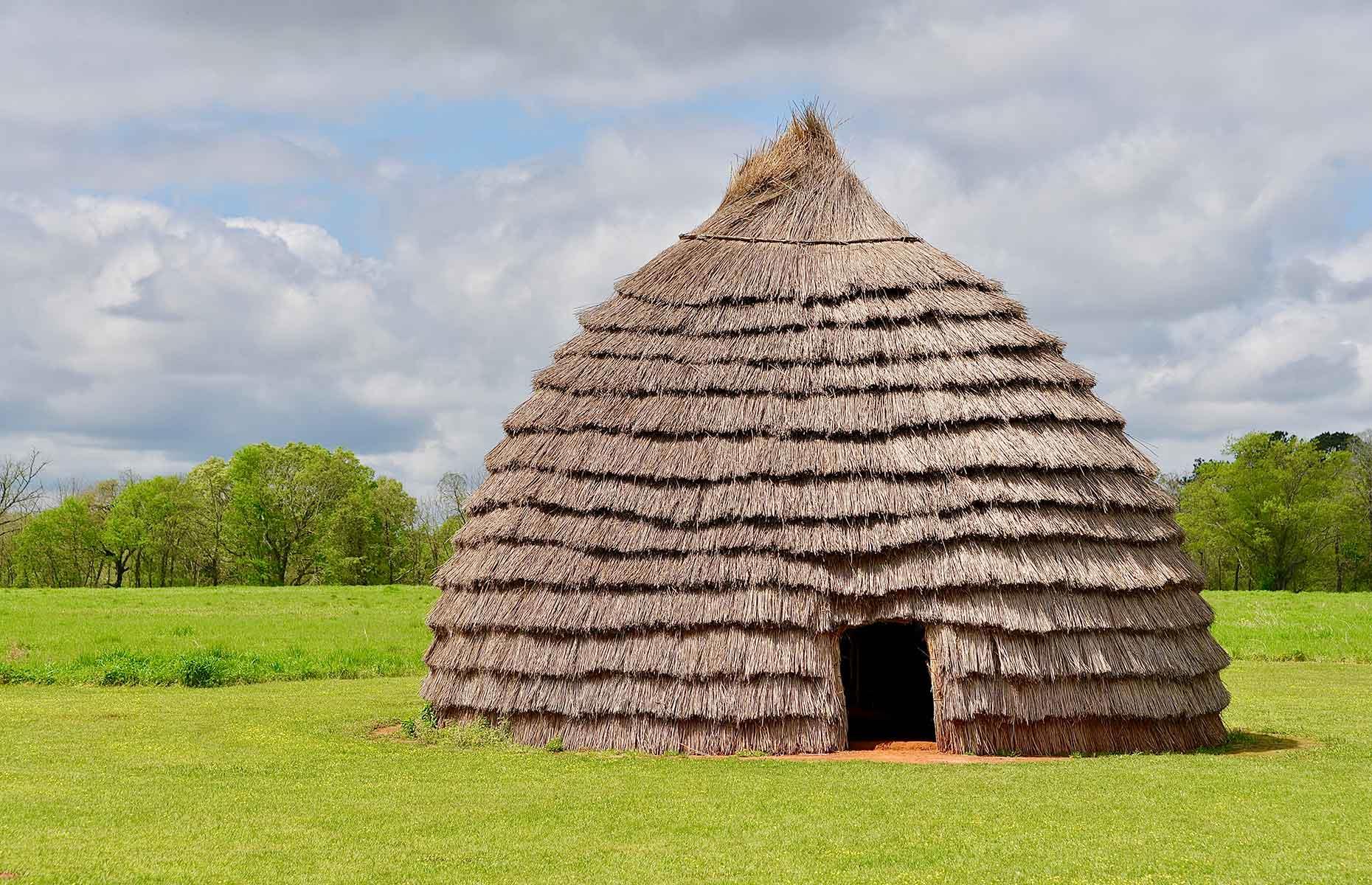 <p>The Caddo people <a href="https://www.thc.texas.gov/historic-sites/caddo-mounds/caddo-mounds-history">established a village</a> and ceremonial center here around AD 800, before abandoning the site in the 13th century. You could easily spend hours at the Caddo Mounds State Historic Site, where you can see two temple mounds and one burial mound via a walking trail, step inside a reconstructed dwelling (like the one pictured here) and explore the <a href="https://www.facebook.com/visitcaddomounds/">visitor center's</a> exhibits and displays about the early Caddo people's everyday life.</p>  <p><a href="https://www.loveexploring.com/galleries/156652/abandoned-places-in-texas-that-time-forgot?page=1"><strong>Discover abandoned places in Texas that time forgot</strong></a></p>
