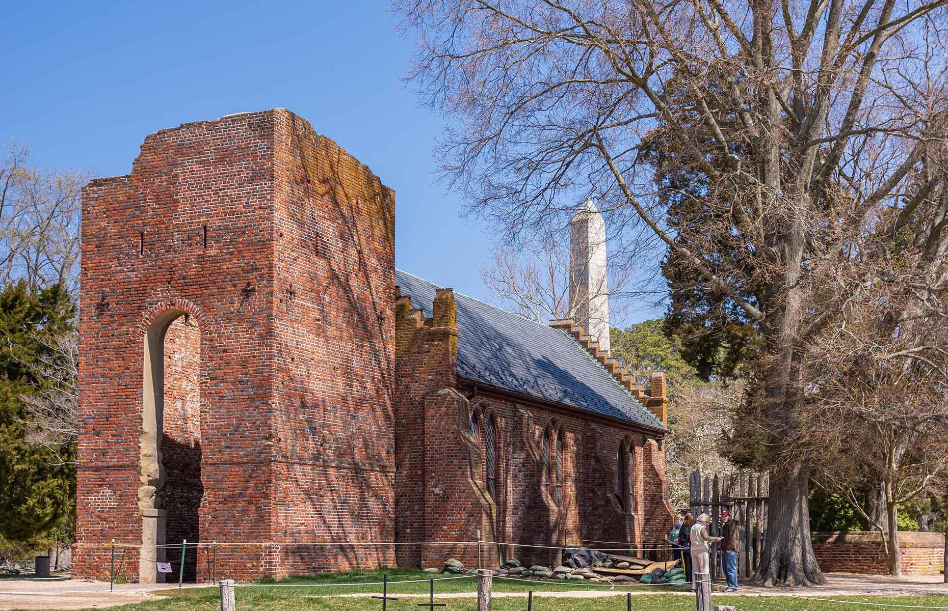 <p>Head to Jamestown, home of America's first permanent English settlement, to see a number of <a href="https://historicjamestowne.org/visit/plan-your-visit/17th-century-church-tower/">still-standing structures</a> dating from the early 17th century onwards, including this brick tower from 1639. Beneath it is the foundation of a church from 1617, which is still visible through glass panels. There's plenty of Native American history in Virginia too – Ely Mound is an ancient earthwork <a href="https://encyclopediavirginia.org/entries/ely-mound-archaeological-site/">built between AD 1200 and 1650</a> and while it’s not much to look at today, it yielded fascinating discoveries related to Native American burial practices.</p>  <p><a href="https://www.loveexploring.com/galleries/157022/ranked-virginias-most-charming-small-towns?page=1"><strong>Check out Virginia's most charming small towns</strong></a></p>