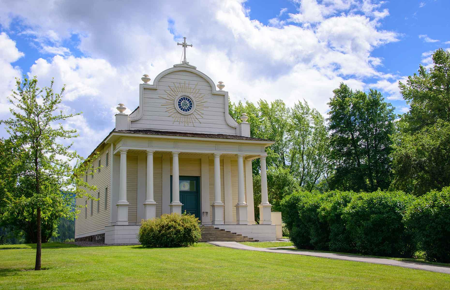 <p>The <a href="https://parksandrecreation.idaho.gov/parks/coeur-d-alenes-old-mission/">Mission of the Sacred Heart</a> is as significant today as it was when it was built, between 1850 and 1853. Italian Catholic missionaries and members of the Coeur d’Alene Native American tribe constructed the church <a href="https://nativeamerica.travel/listings/old-mission-state-park">without using nails</a>, used tin cans for chandeliers and formed walls using <a href="https://www.intermountainhistories.org/items/show/172">grass, straw and mud</a>. While it was heavily reconstructed in 1975, visitors today have the chance to explore the building, visitor center and the rest of the Old Mission State Park.</p>  <p><a href="https://www.loveexploring.com/gallerylist/87937/incredible-ancient-ruins-in-the-usa-you-probably-didnt-know-existed"><strong>Check out these ancient ruins in the US</strong></a></p>