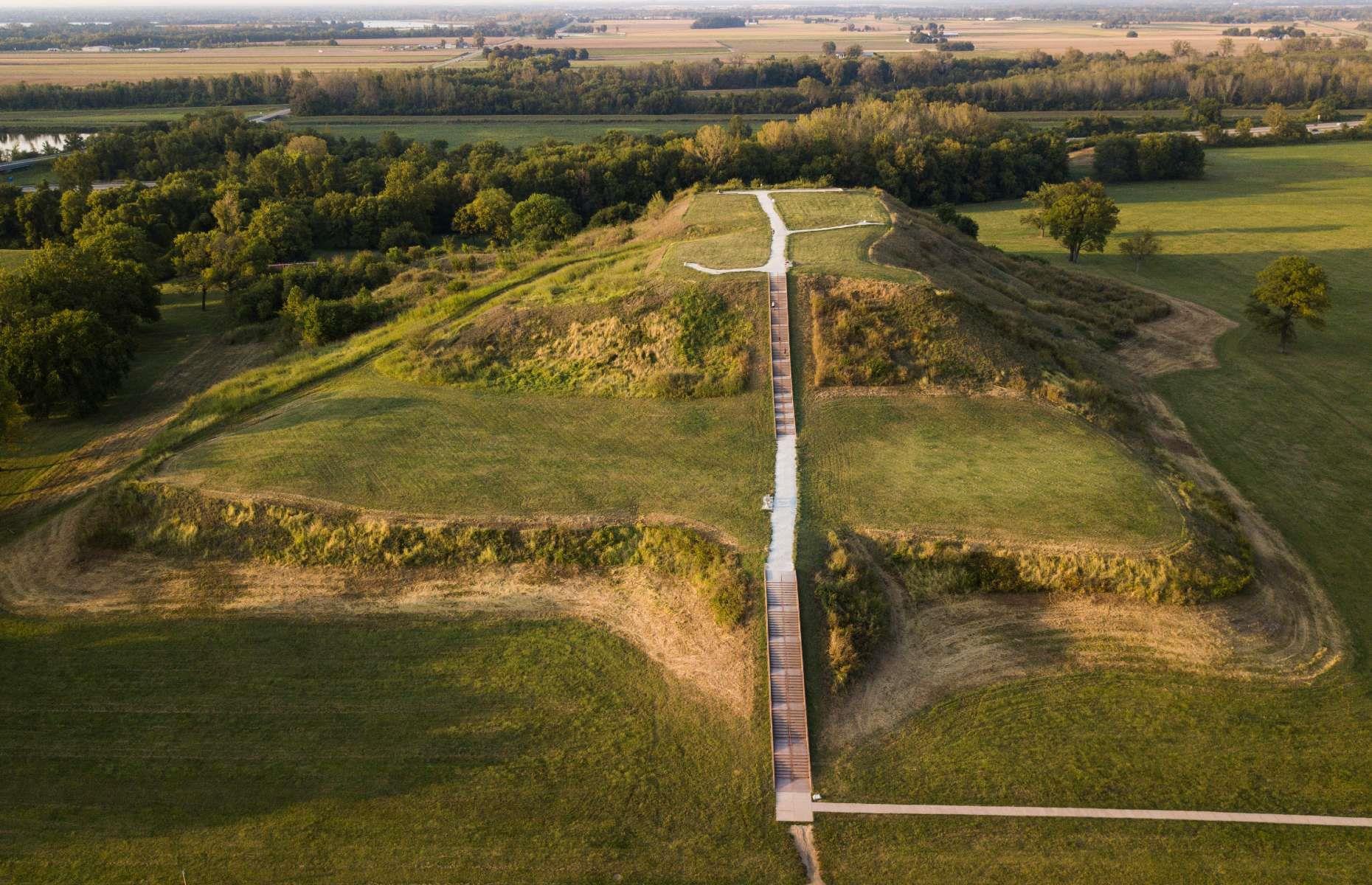 <p>Spread over 2,200 acres, <a href="https://cahokiamounds.org/">this site in western Illinois</a> dating back to AD 700 is the largest pre-Columbian site north of Mexico. It’s thought that Cahokia, once larger than contemporary London, was home to around 120 mounds, with its 'golden age' spanning from AD 1100 to 1200. Today, visitors can explore prehistoric earthworks including the gargantuan Monks Mound, <a href="https://cahokiamounds.org/mound/mound-38-monks-mound/">which reaches 98 feet</a> (30m) and is thought to be the largest of its kind in the continent. Numerous trails lace between the mounds and guided tours typically run during summer.</p>