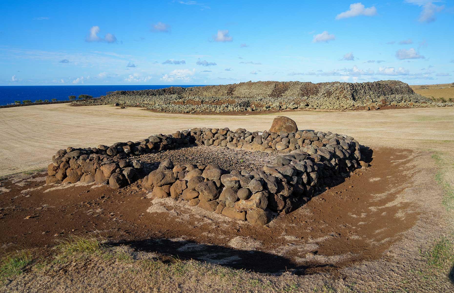 <p><a href="https://www.nps.gov/places/mo-okini-heiau.htm">Mo’okini Heiau</a> is still a place of worship: a living, spiritual temple for Native Hawaiians. We don’t know for sure when it was built – oral histories vary between the 5th and 13th-14th centuries – but it was used for rituals involving <a href="https://www.hawaii-guide.com/big-island/sights/mookini_heiau">human sacrifice</a>, typically dedicated to the war god Ku. The Heiau is enclosed by stone walls which were constructed using a dry stacking technique creating a slanted rectangle shape. Open daily (except Wednesday) and free to visit, it’s best reached by following the trailhead – just don’t enter the sacred site itself.</p>