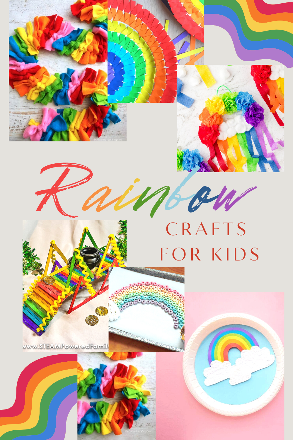 10 Colorful Rainbow Crafts for Kids
