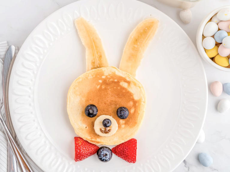 Bunny Pancakes The CUTEST Easter Breakfast for Kids