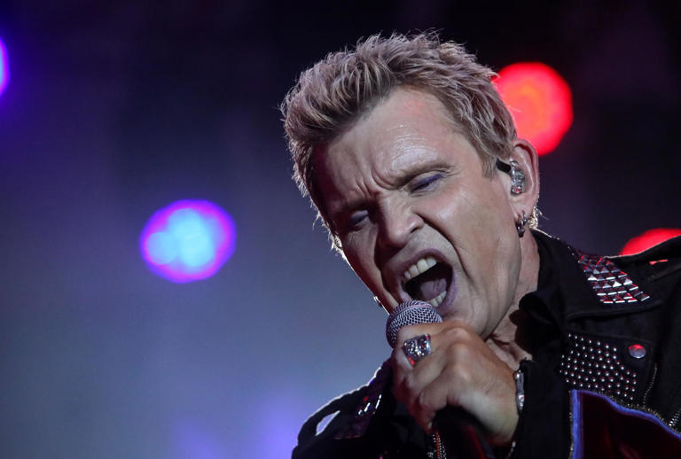 Billy Idol performs at SunFest 2018 in downtown West Palm Beach, May 3, 2018.
