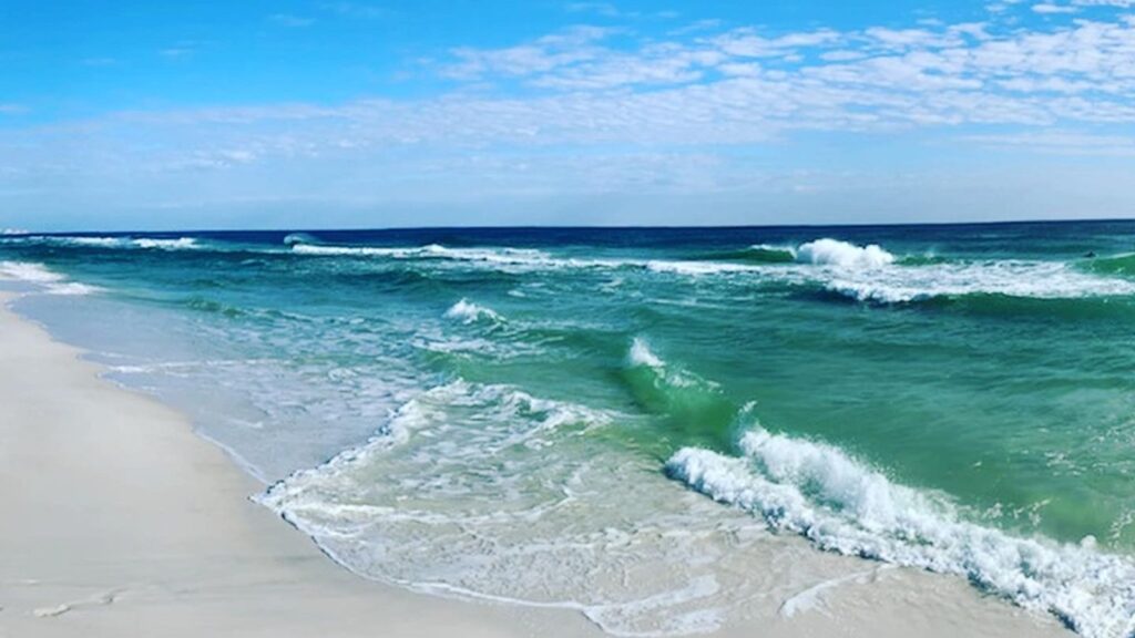 <p>Why is the water so green in Destin, Florida? The Emerald Coast offers beautiful green waters that result from the sun reflecting off of the algae. And on cloudy or rainy days, the water may not look as green. Is it safe to swim in the green water?– Yes! </p>