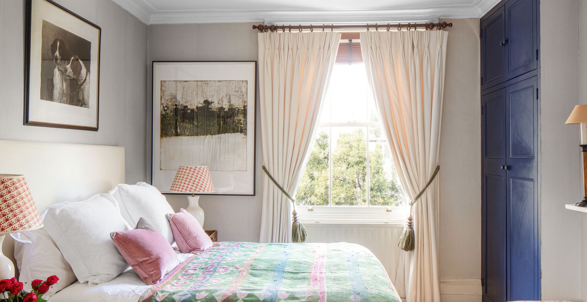 <p>                     When looking to make your bedroom feel like a luxury hotel it's important to layer window treatments to ensure your bedroom delivers a good night's sleep but also looks well-dressed.                   </p>                                      <p>                     "Dress your windows with long drapes to make them a feature," advises Georgia.                    </p>                                      <p>                     "Using blackout curtains is a quick and simple way to add an element of luxury to your bedroom, as well as being incredibly practical," adds Lucy. "Not only do they darken your room to give you a better night’s sleep, but they also provide a highly luxurious feel to your bedroom with a hotel-room finish you’ll love coming home to."                   </p>