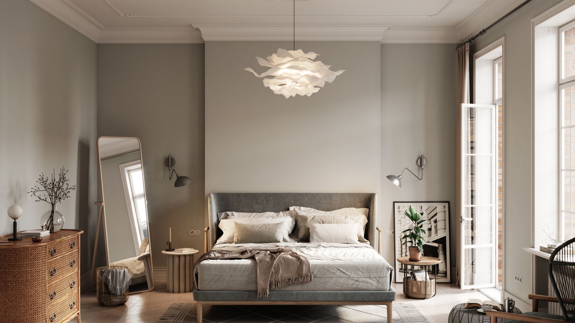 <p>                     Choose a mix of lighting to create different moods in the bedroom and give it a more considered, luxury feel – the same way as you would when looking to make a home feel cozy.                    </p>                                      <p>                     Georgia reveals, “Hotels put a lot of thought into the lighting in their rooms, so layer your bedroom lighting with low-level table lights on the bedside tables, as well as a central ceiling chandelier, and also include wall lights and large mirrors to add a cozy, inviting feel that works both day and night.”                   </p>