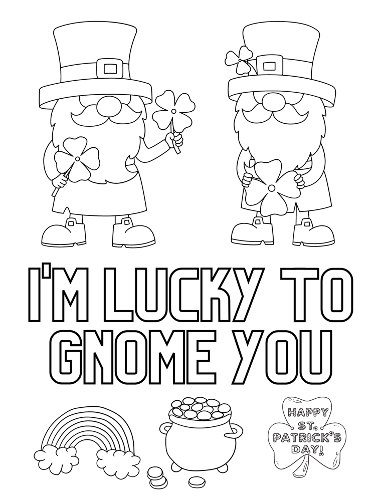 hello cupcake st patricks day coloring