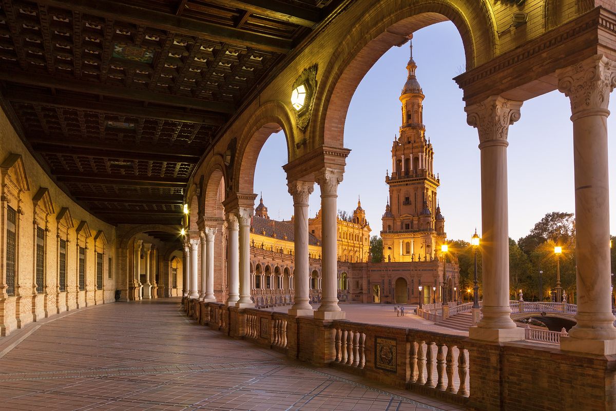 <p>There are lots of lovely places to visit in Andalucia, but Seville is one of the most popular and with good reason. For a start, warm weather is all but guaranteed – the Spaniards don’t call it the ‘Frying Pan’ for nothing. </p><p>The city’s old town and former Jewish quarter, Barrio de Santa Cruz, is home to the huge Gothic cathedral, the Alcázar Palace and the La Giralda bell tower. For a lively night out, visit one of Seville’s famous flamenco shows or a hole-in-the-wall bar. And if you’re hoping to stockpile ceramics, stop by the Tirana neighbourhood, which has lots of pottery studios.</p><p><strong>Where to stay: </strong>An hour or so’s drive south of the city (but worth it for the peace and quiet), <a href="https://www.booking.com/hotel/es/haciendadesanrafael.en-gb.html?aid=1922306&label=spain-holiday-destinations">Hacienda de San Rafael</a> is an 18th-century hideaway on an olive estate in the Andalusian countryside. It’s roughly halfway between Seville and Jerez, so you’ll be able to visit both cities during your stay. </p><p><a class="body-btn-link" href="https://www.booking.com/hotel/es/haciendadesanrafael.en-gb.html?aid=1922306&label=spain-holiday-destinations">BOOK A STAY</a></p>