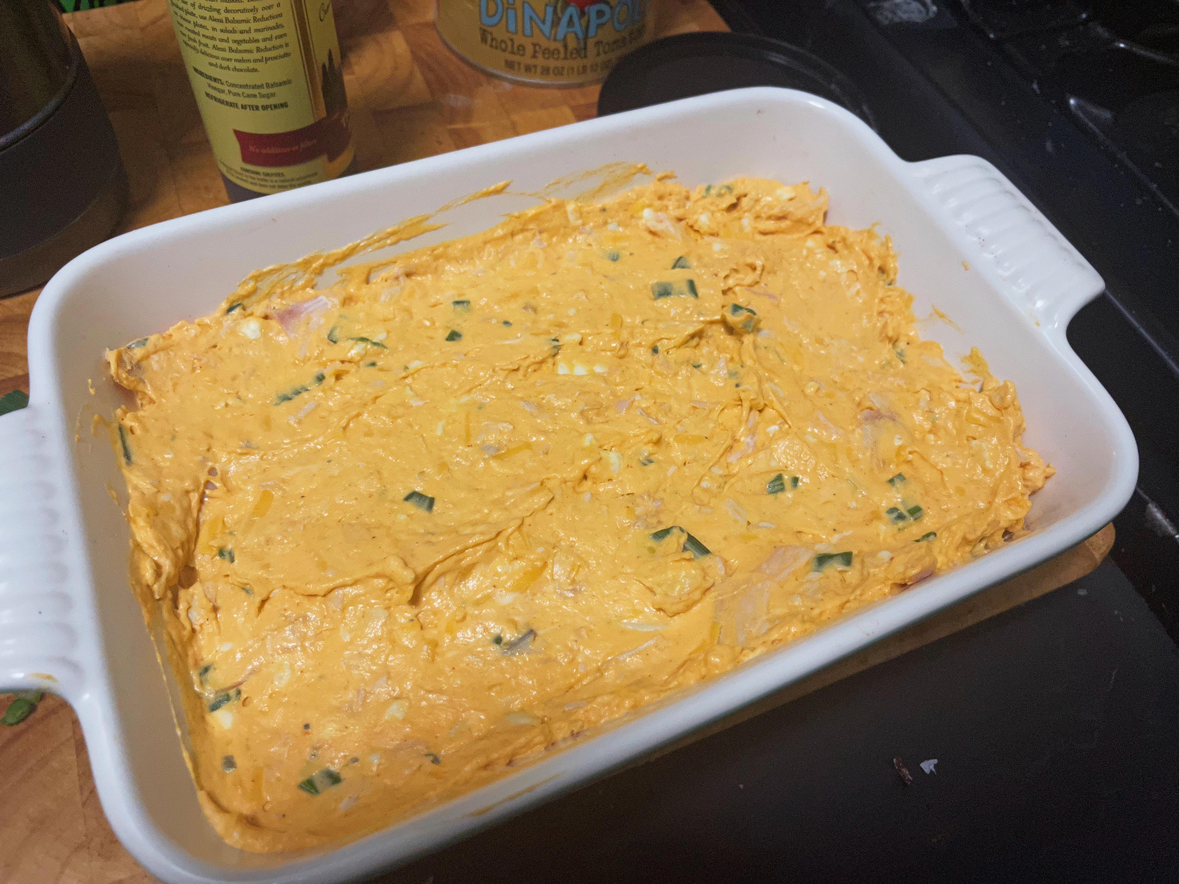 I made Ree Drummond's and Joanna Gaines' Buffalochicken dips, and only