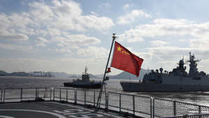 Naval forces from China, Iran and Russia — all countries at varying degrees of odds with the United States — are staging joint drills in the Gulf of Oman this week, China’s Defense Ministry has announced. Other countries are also taking part in the "Security Bond-2023" exercises, the ministry said Tuesday, March 14, 2023, without giving details. LiLi Yun/Xinhua via Getty Images Yun/Xinhua via Getty Images