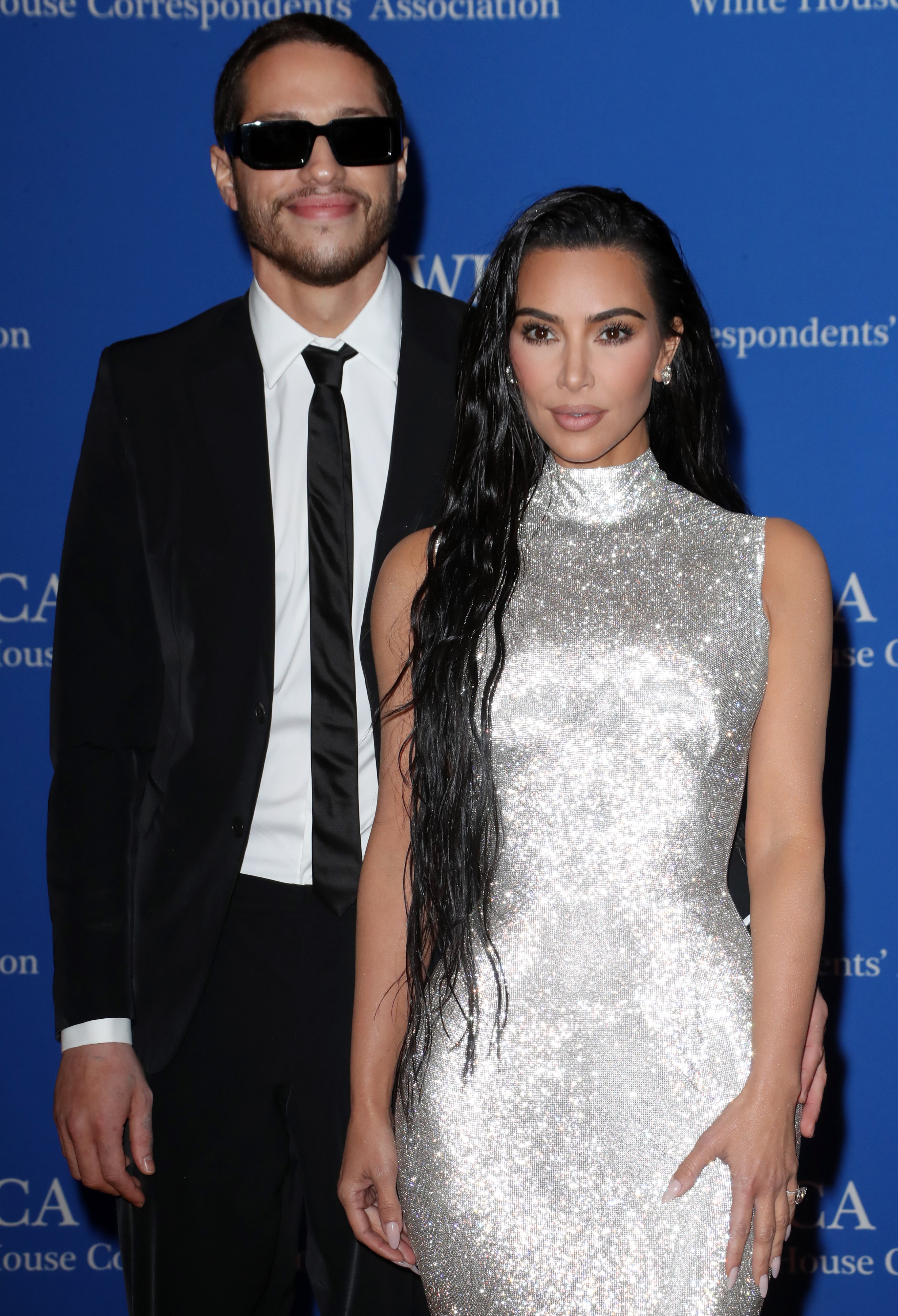 <p>Kim Kardashian told host Amanda Hirsch on her "Not Skinny But Not Fat" podcast that she'd met Pete Davidson before -- in 2019, Kim, third husband Kanye West, Timothee Chalamet and Pete all attended Kid Cudi's birthday dinner -- and they almost exchanged numbers at the <a href="https://www.wonderwall.com/awards-events/2021-met-gala-see-all-the-stars-on-the-red-carpet-496114.gallery">Met Gala in September 2021</a> when they briefly chatted about her upcoming October 2021 hosting gig on Pete's show, "Saturday Night Live." But things turned awkward. "He was like, 'Take my number if you need anything.' And I had gloves on [that were attached to my Balenciaga ensemble] and I couldn't get in my phone with the gloves, and I was like, 'Oh I have gloves! And I can't -- and he was like, 'All right, cool,' and walked away," she remembered. </p><p>A month later, they saw each other again at a dress rehearsal for an "SNL" sketch where he played Aladdin and she was Princess Jasmine. When they kissed in the sketch, "it was just a vibe," Kim said on the June 1 episode of "The Kardashians." "And I was like ... maybe I just need to try something different. But Pete does not come to my afterparty. Everyone was at my afterparty. He does not give me the time of day." She kept thinking about it, and "a few days later," she explained, "I called the producer at 'SNL' and I was like, 'Hey, do you have Pete's number?' And they were like, 'Yeah.' And I text him. I wasn't even thinking like, 'Oh my god, I'm going to be in a relationship with him.' I was just thinking like, heard about this BDE, need to get out there, like, I need to just like, jump-start my... I was just basically DTF," she confessed. </p><p>Later that month, they were spotted riding roller coasters together at a theme park and soon, things got serious. "Pete has got to be literally the best human being I've ever met. Like, [he has] the best heart," Kim said. "People always say like, 'Oh he's so funny and it has to do with how funny he is. That's like, fourth on my list of why I like him." Kim and Pete split in August 2022 after nine months of dating.</p>