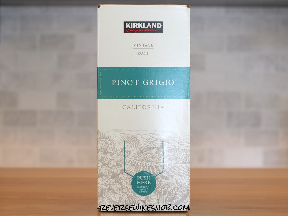 Kirkland Signature California Pinot Grigio Box Wine Review