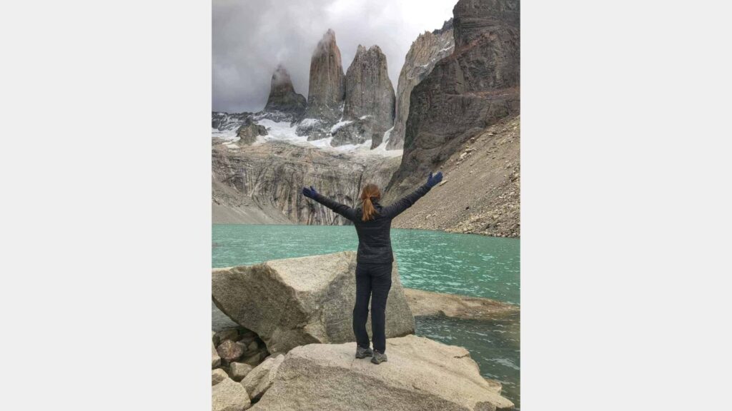 <p><em>By Alex Caspero of Delish Knowledge</em></p> <p>If you’re planning a <a href="https://www.delishknowledge.com/patagonia-in-10-days-or-less/" rel="noreferrer noopener">trip to Patagonia</a>, you are most certainly putting Torres del Paine on your must-see list. Known for the towering, stalagmite granite mountains, glacier lakes, and plenty of wildlife– don’t be surprised to find a herd of guanacos on your path. </p> <p>Torres del Paine is a hiker’s paradise, with the crown jewel being the Patagonia trek to the base of the famous towers, for which the National Park is named. This trail is on many hiking bucket lists for a reason– at the top, you are rewarded with an incredible view of the 3 towers in front of a bright blue lake. </p> <p>Even on cloudy and snowy days, seeing this famous landmark up close is worth the all-day trek. </p>