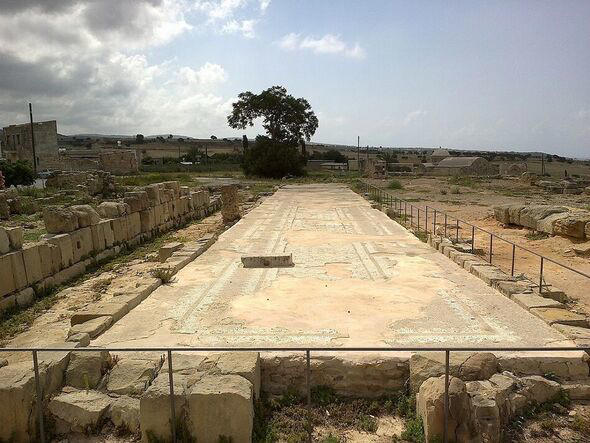 The ruins of Aphrodite's sanctuary at Palaepaphos