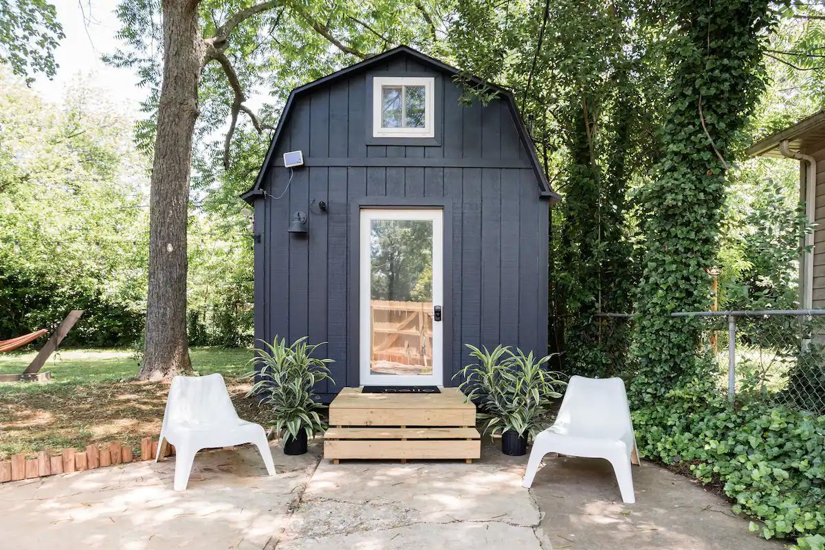<p>Affectionately named “Tiny One,” this Airbnb rental will make you feel like you’re staying in a tiny converted barn. It features a cozy bedroom nook in the “loft,” a kitchen, and a full-size bathroom. </p><p><a href="https://www.airbnb.co.uk/rooms/plus/32839706">Tiny One</a> is a peaceful retreat in a calm, residential neighborhood. But uptown Charlotte is just 15 minutes away by car, and you’ll find a great selection of bars, eateries, and shops there. </p>