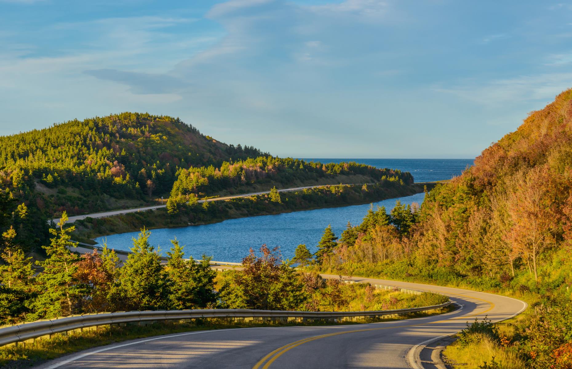 Cape Breton Island, a large island off the north coast of Nova Scotia, has a special place in Canadian culture, largely because of the traditional fiddle music that’s so tied to the island’s way of life. There’s no better way to see the island’s culture and stunning natural beauty than to take a drive along the Cabot Trail, a 185-mile (298km) loop that circles the northwestern part of the island.