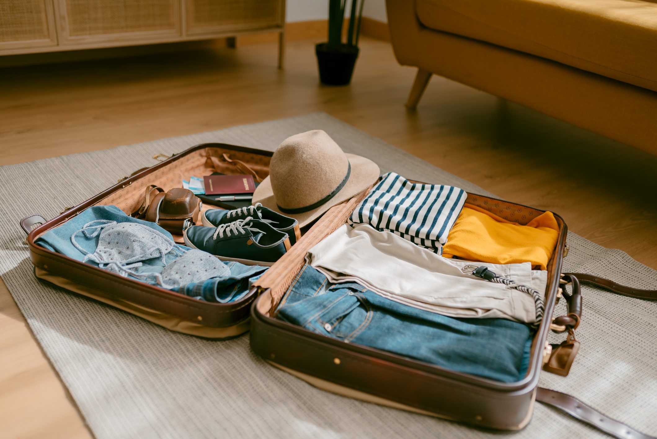<p>Choosing a color palette for your travel wardrobe might sound like an unnecessary step, but it will make packing and getting dressed so much easier. Similar to creating a <a href="https://www.rd.com/article/capsule-wardrobe/" rel="noopener noreferrer">capsule wardrobe</a> (which includes a minimum number of wardrobe staples that coordinate for maximum efficiency), sticking to coordinating colors (and versatile <a href="https://www.vettacapsule.com/collections/the-minimal-capsule" rel="noopener noreferrer">capsule-approved items</a>) allows you to mix and match the pieces you bring, creating more outfits, saving space and limiting endless clothing decisions.</p> <p class="listicle-page__cta-button-shop"><a class="shop-btn" href="https://www.vettacapsule.com/collections/the-minimal-capsule">Shop the Capsule Wardrobe</a></p>
