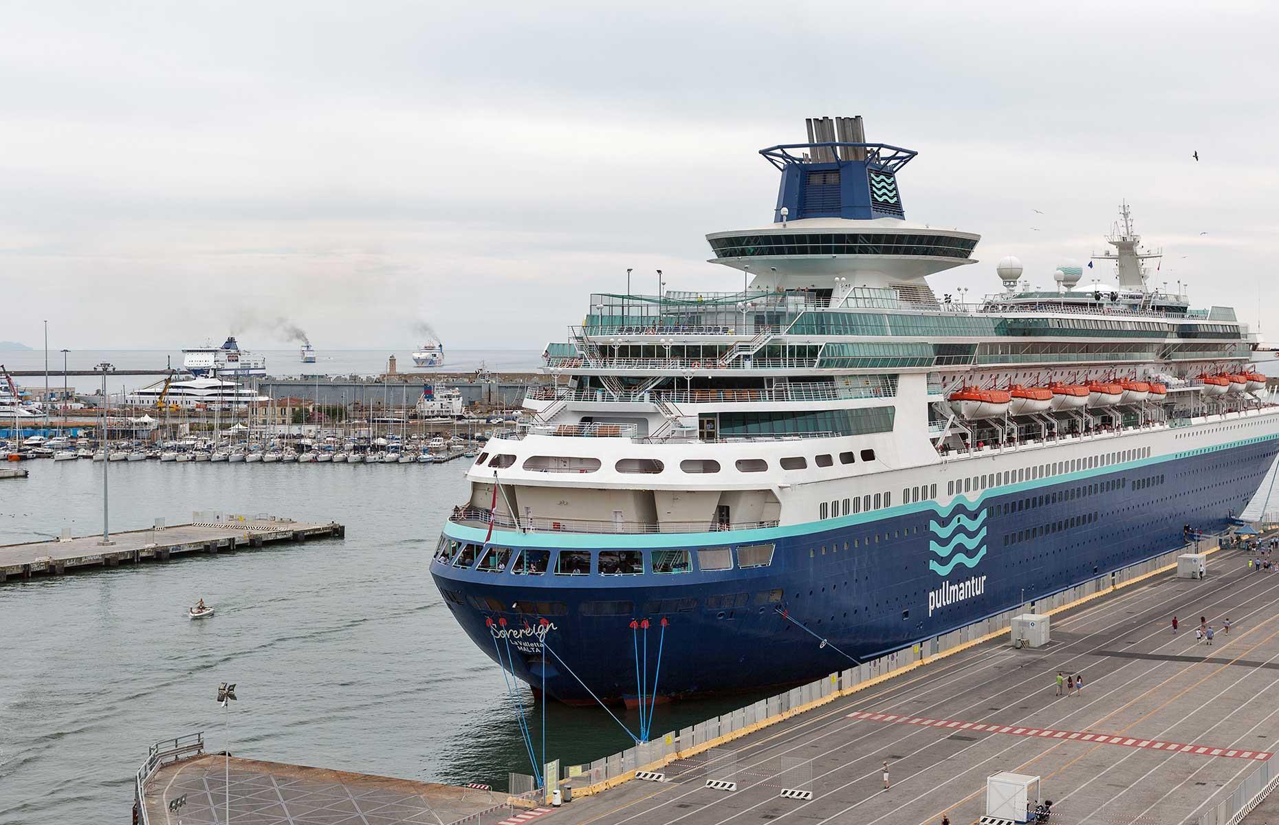 In 2008, the ship was transferred to Pullmantur and renamed MS Sovereign. As a result of the COVID-19 pandemic, Pullmantur requested to be liquidated and Sovereign was beached in Alang next to its sister Monarch, with the scrapping completed in February 2021.