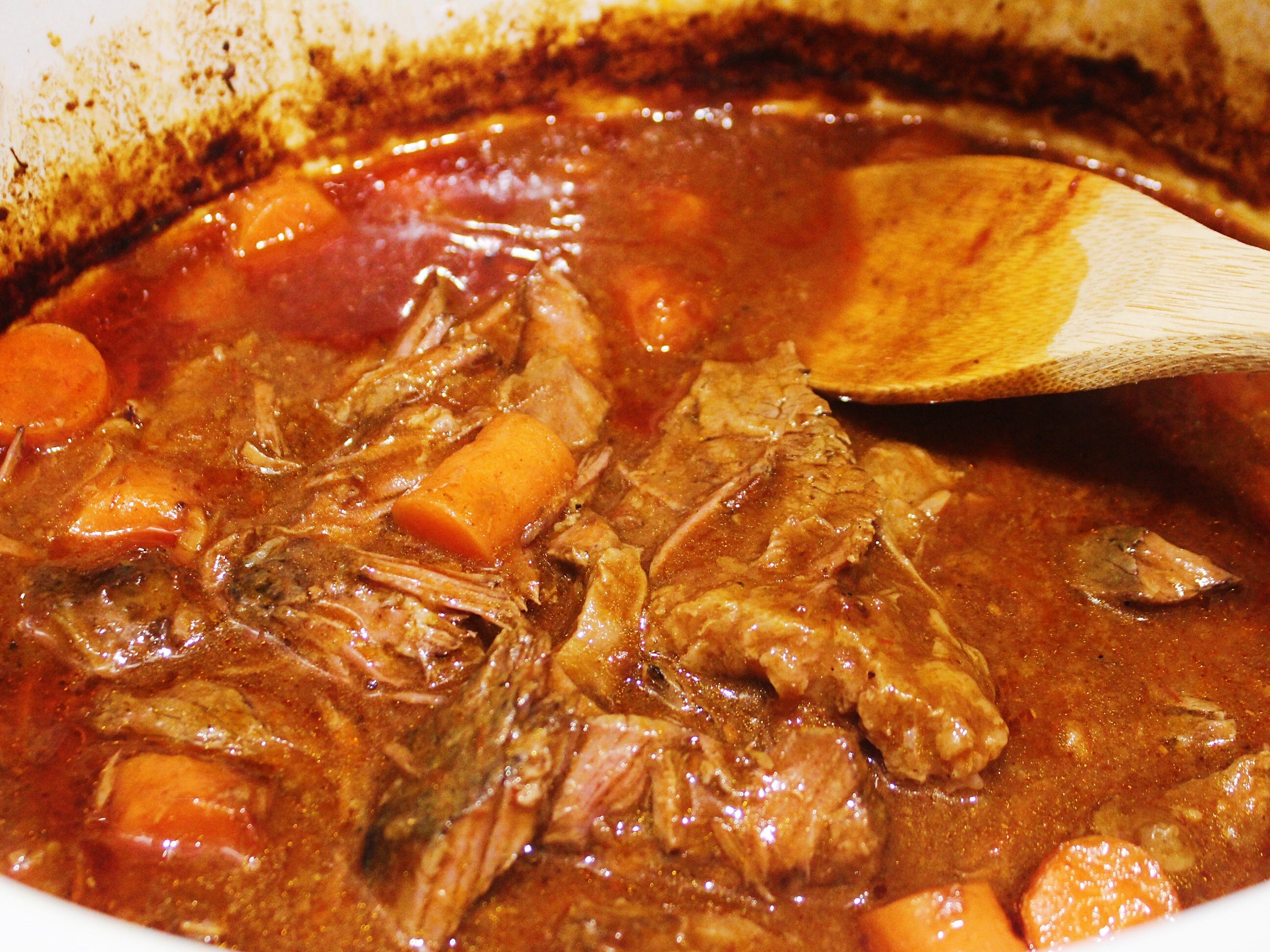 I made my mother's slow-cooker pot-roast recipe that only requires 5 ...
