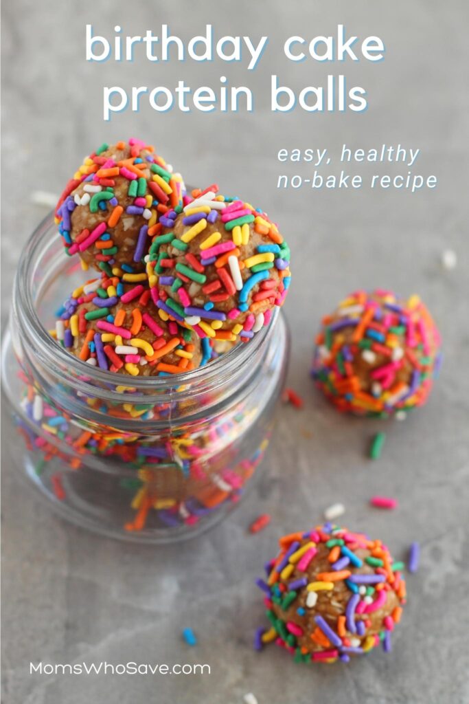 Healthy Birthday Cake Protein Balls (Easy NoBake Recipe)