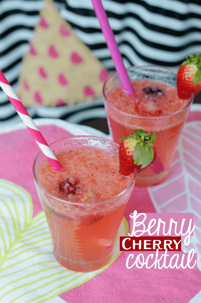 Berry Cherry Cheers Strawberry Rum Cocktail