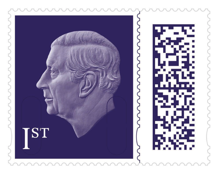 <p>On Feb. 8, 2023, Britain's official postal service and <a href="https://twitter.com/RoyalFamily/status/1623266257507057664">Royal Mail Stamps</a> revealed its new "every day" stamp featuring the new monarch, King Charles III. The image is the same as the effigy that will feature on coins -- an adapted version of the portrait created by Martin Jennings for The Royal Mint. The stamp will be available beginning April 4, 2023.</p>